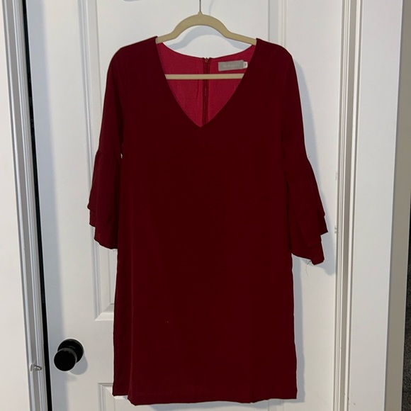 Wine Red Dress - Picture 4 of 7
